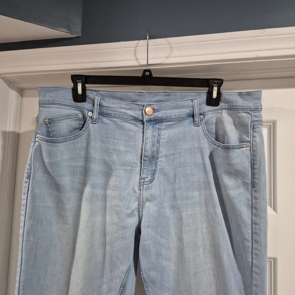 Mugsy Jeans‎ Mens 40x34 Grands Stretch Denim Light Wash Summer Breathable